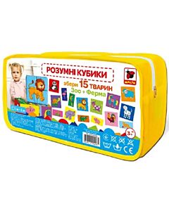 Фото - Набір м'яких кубиків для малят «Розумні кубики» 8 шт.