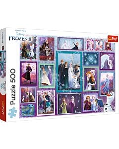 Фото - Пазли 500 «Колаж: Крижане серце 2. Магічна галерея Дісней / Disney. Frozen 2»