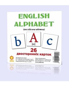 Фото - Картонні картки міні. Англійська абетка (english alphabet)