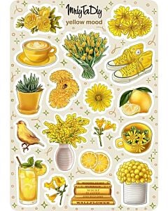Фото - Стікер лист з наклейками «Yellow mood»