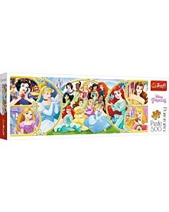 Фото - Пазли 500 Panorama «Колаж: Повернення в світ принцес / Disney Princess»