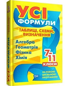 Фото - Усі формули, таблиці, схеми, визначення. 7-11 класи