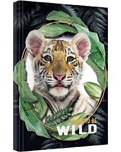 Фото - Блокнот А5 «Тигр. Born to be Wild» 64 аркушів, білий блок у клітинку