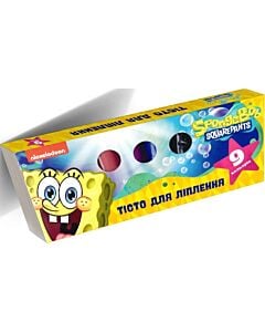 Фото - Тісто для ліплення «SpongeBob SquarePants. Губка Боб». Набір із 9 кольорів по 30 г
