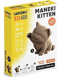 Фото - Картонний конструктор 3D-пазл «Maneki Kitten 1/3»