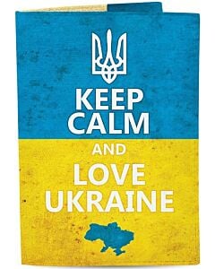 Фото - Обкладинка на закордонний паспорт, паспорт-книжку «KEEP CALM»
