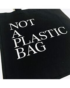 Фото - Торба-шопер "Not a plastic bag" (чорна)