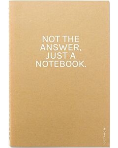 Фото - Блокнот А5 «Not the Answer, just a Notebook» крафтовий