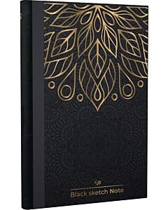 Фото - Блокнот A5 «Black sketch note» mehndi