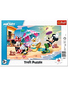 Фото - Рамкові пазли «Міккі Маус та друзі. Пляжні ігри / Mickey Mouse»