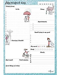 Фото - Планувальник Daily "My perfect day" мотивуючий синій