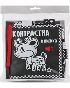 Фото - Тканинна контрастна книжка зі звуковим ефектом «Оленя»
