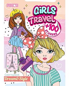 Фото - Розмальовка з наліпками. Dream&Style. Girls Travel