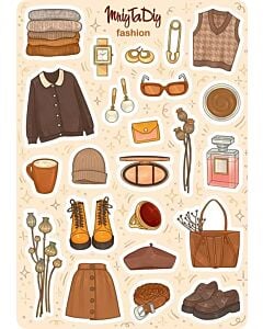 Фото - Стікер лист з наклейками «Fashion»