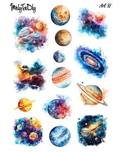 Фото - Стікер лист з наклейками Art 92 «Космос-2»
