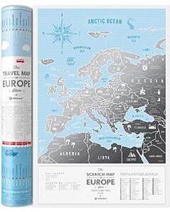 Фото - Скретч мапа Європи Travel Map Silver Europe (у тубусі)