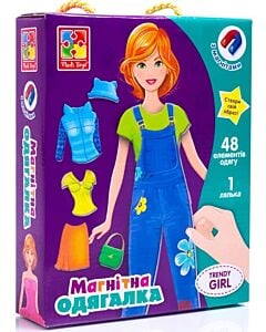 Фото - Гра настільна «Магнітна одягалка. Trendy girll»