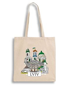 Фото - Екошопер бежевий «Lviv. Львівські краєвиди»