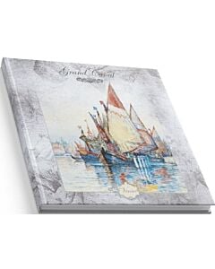 Фото - Блокнот Quadro «Кораблі» 80 аркушів, білий блок у клітинку