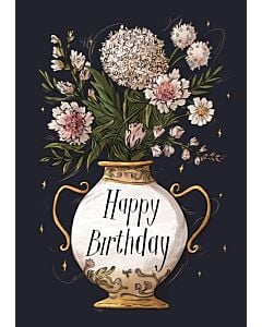 Фото - Листівка «Happy Birthday» (ваза)