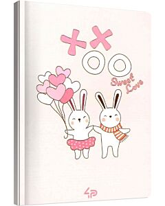 Фото - Блокнот A5 «Sweet love note» rabbits