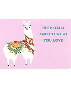 Фото - Листівка «Лама» (Keep calm and do what you love)