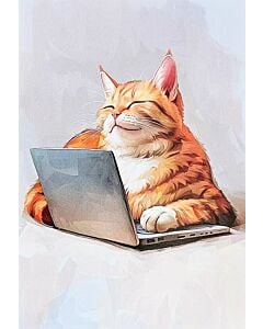 Фото - Листівка «Котик айтішник»