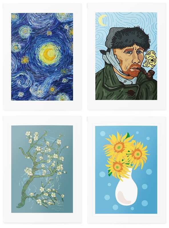 Тимчасові тату «Van Gogh Set»