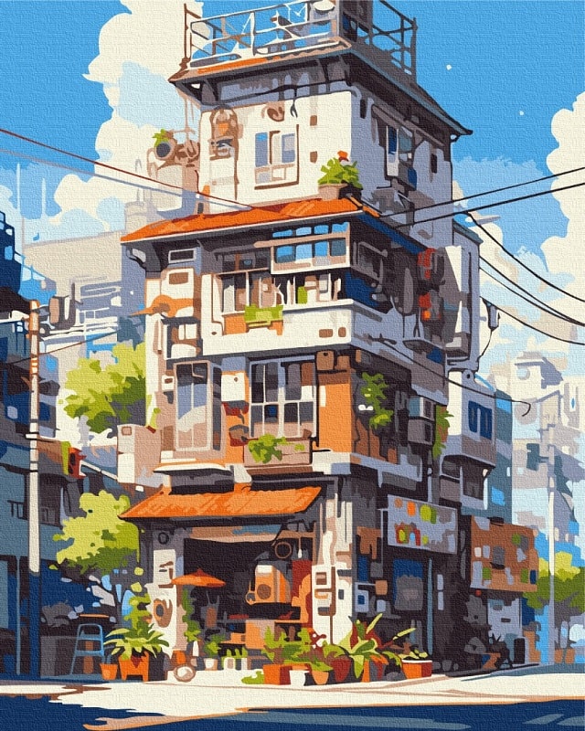 Картина за номерами на підрамнику 40*50 см «Токійські апартаменти»