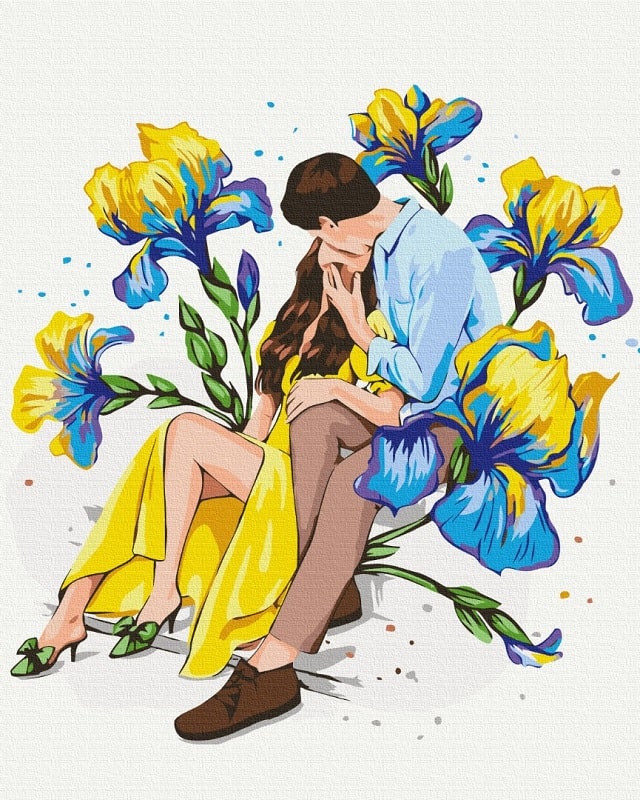 Картина за номерами на підрамнику 40*50 см «Квітуче кохання»