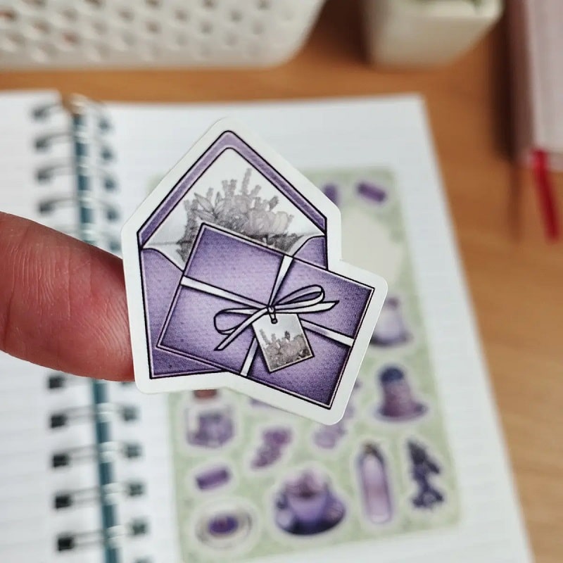 Стікер лист з наклейками «Lilac»