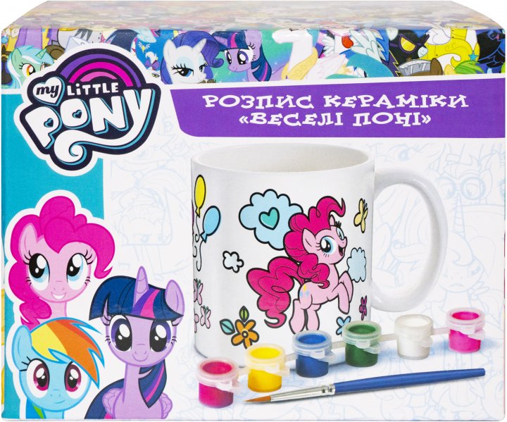 Набір для розпису керамічної чашки «My little Pony. Веселі поні»