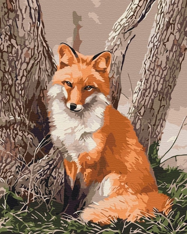 Картина за номерами на підрамнику 40*50 см «Лісова лисичка»