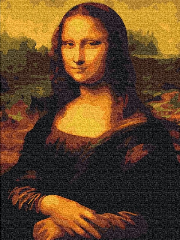 Картина за номерами на підрамнику 30*40 см «Леонардо да Вінчі. Мона Ліза»
