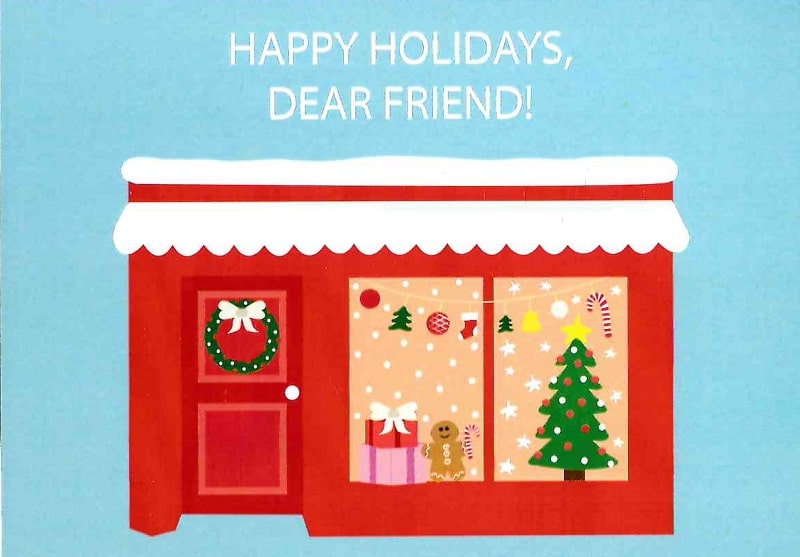 Листівка «NY Shop» (Happy Holidays, dear Friend!)
