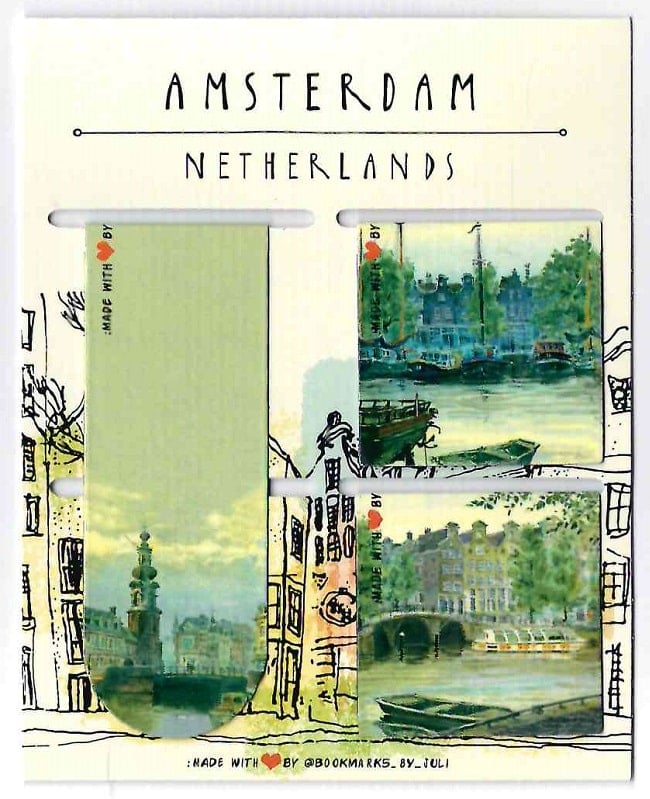 Набір магнітних закладок 3 шт. «Amsterdam»
