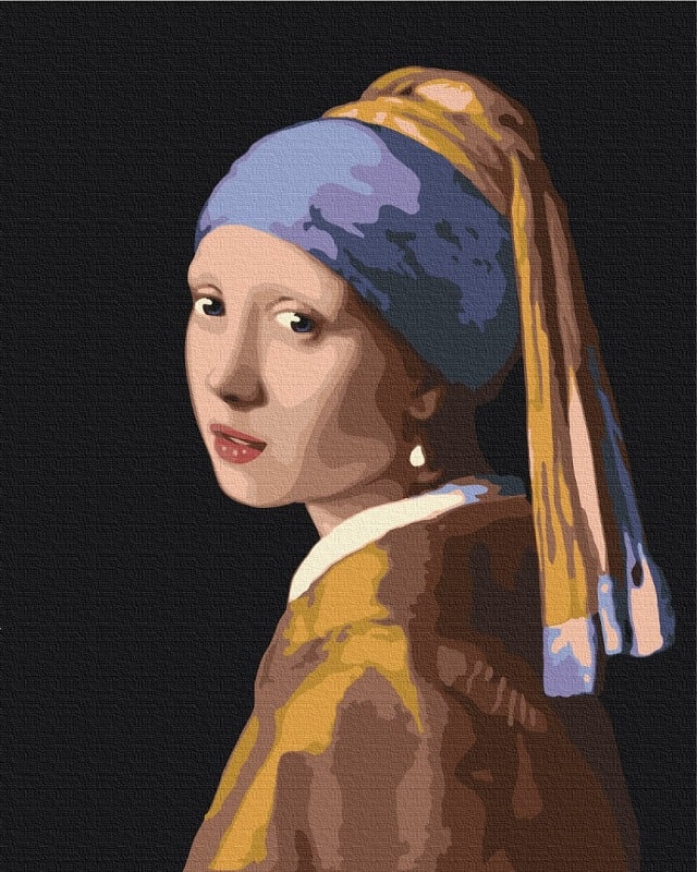 Картина за номерами на підрамнику 40*50 см «Ян Вермер. Дівчина з перловою сережкою»