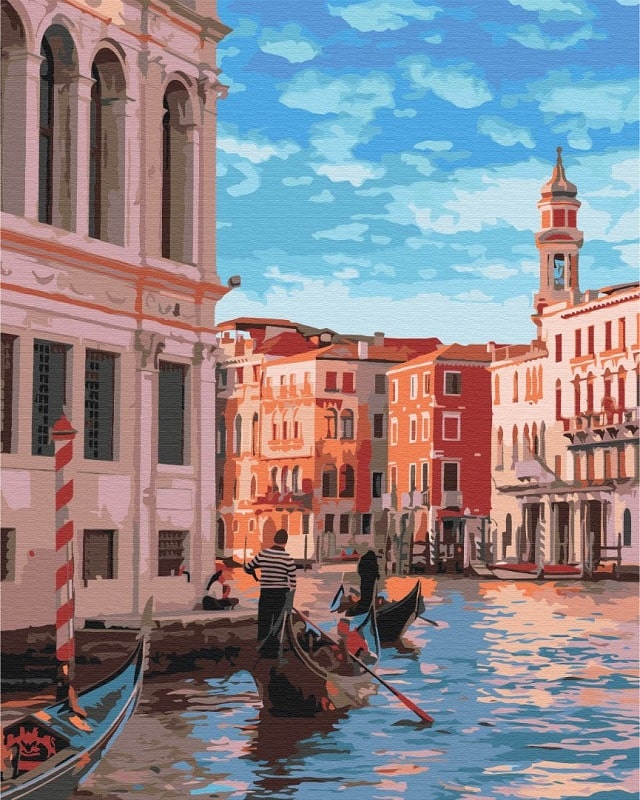 Картина за номерами на підрамнику 30*40 см «Італія в об'єктиві»