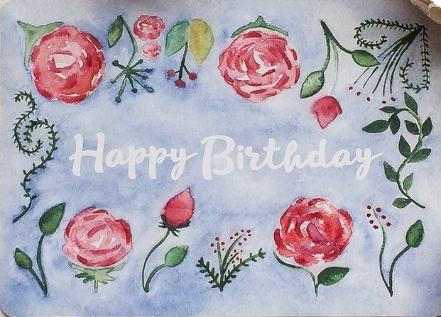 Листівка «Birthday Flower» (Happy Birthday)