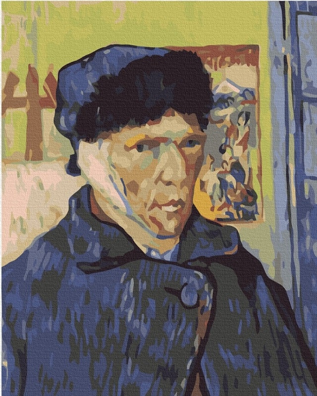 Картина за номерами на підрамнику 40*50 см «Ван Гог. Автопортрет»