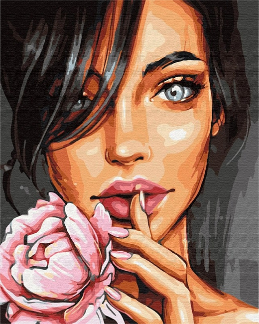 Картина за номерами на підрамнику 40*50 см «Портрет Рози»
