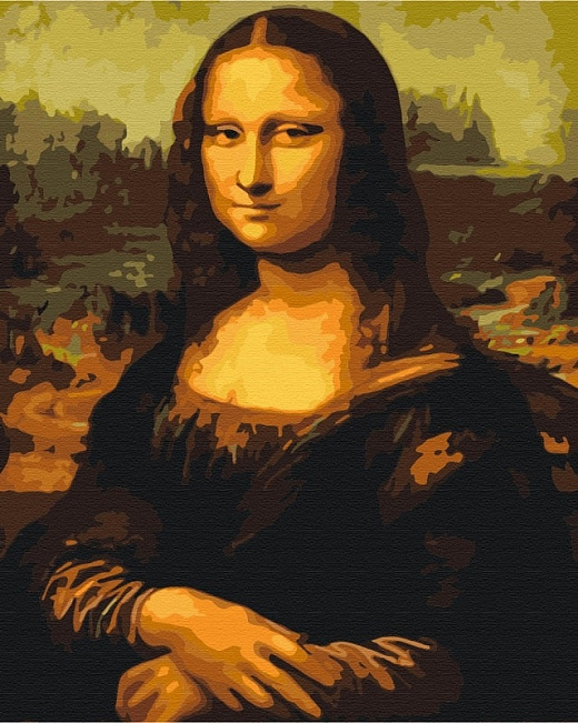 Картина за номерами на підрамнику 40*50 см «Леонардо да Вінчі. Мона Ліза»